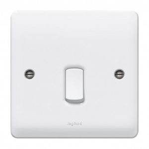 Double pole switch Synergy - Double pole + indicator - 20 A 250 V~ - white
