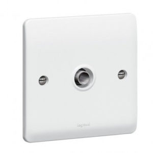 TV socket Synergy - single - male - white