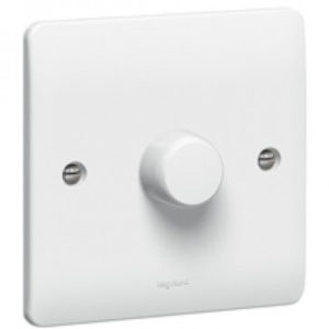 Rotary dimmer Synergy - 1 gang - 2 way - 400 W- 100/240 V~ - 50/60 Hz - white
