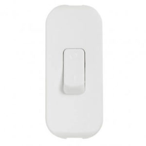 Cord switch - 2P - 2 A 250 V~ - coloured - white
