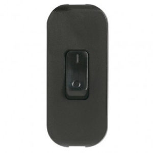 Cord switch - 2P - 2 A 250 V~ - coloured - black