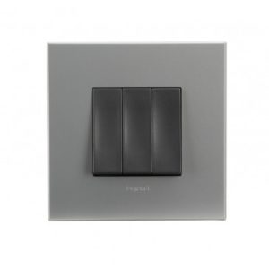 2 x 2-way + 1-way switch Arteor 20 AX 250 V~ - 3-gang - 2 modules - magnesium