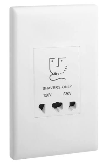 Eloe Legrand 2 gang shaver socket