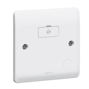 Legrand-Synergy™ - Fused connection unit - unswitched + cord outlet - White