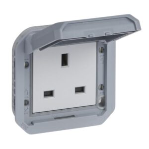 Legrand Plexo™ - British standard 13a socket outlet - Grey - mechanism (069585L)