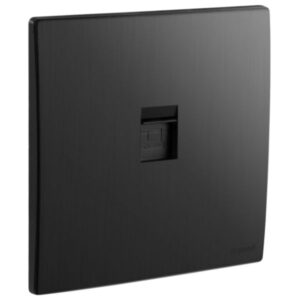 Legrand Single RJ45 socket outlet category 6 UTP brushed black (281162)