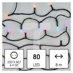Emos GoSmart LED Christmas chain, 8 m, outdoor and indoor, RGB, programmes, timer, WiFi