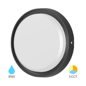 Braytron BRY-BULKHEAD-18W-RND-BLC-3IN1-IP65-LED BULKHEAD (BC18-00781)