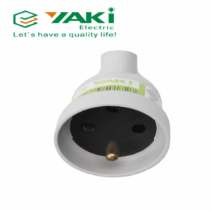 Yaki 2P+T 16A PLUG, WHITE COLOUR