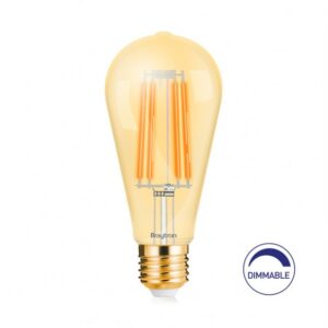 Braytron Decorative LED filament bulb, E27, 540 lm, Amber (BB46-60620)