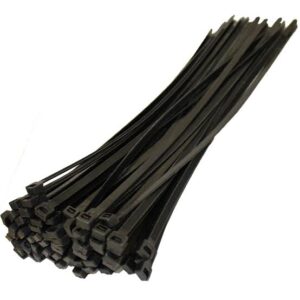 NYLON CABLE TIES 300X4.8MM BLACK (Pack of 100pcs)