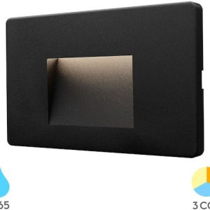 Braytron Wall-Mounted Outdoor Lighting LED IP65 with Adjustable White Light 8.5x13.4cm ( BG38-02181)