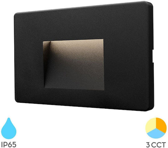 Braytron Wall-Mounted Outdoor Lighting LED IP65 with Adjustable White Light 8.5x13.4cm ( BG38-02181)
